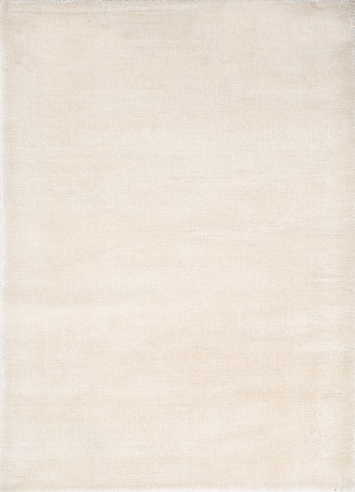 basis ivory viscose hand loom Rug - HeadShot